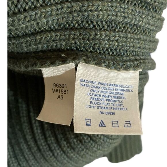 Women's Vintage Lands' End 1/4 Zip Sweater Medium - Picture 7 of 7